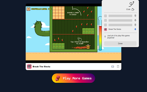 Break The Siesta Game Stay Awake and Conquer Challenging Levels! from Chrome web store to be run with OffiDocs Chromium online Break The Siesta Game Stay Awake and Conquer Challenging Levels! from Chrome web store to be run with OffiDocs Chromium online