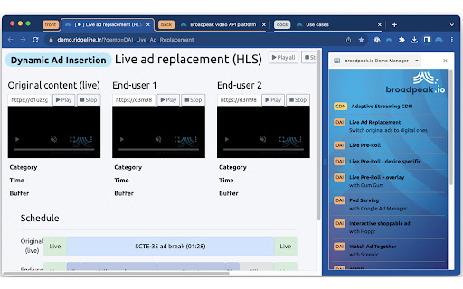 broadpeak.io Demo Manager from Chrome web store to be run with OffiDocs Chromium online broadpeak.io Demo Manager from Chrome web store to be run with OffiDocs Chromium online