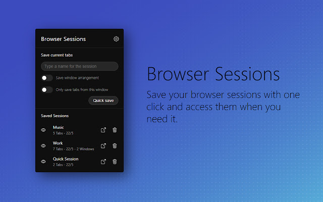 Browser Sessions from Chrome web store to be run with OffiDocs Chromium online Browser Sessions from Chrome web store to be run with OffiDocs Chromium online