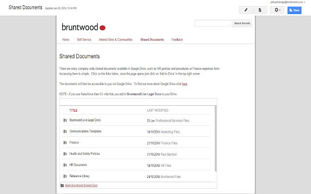 Bruntwood Shared Documents from Chrome web store to be run with OffiDocs Chromium online Bruntwood Shared Documents from Chrome web store to be run with OffiDocs Chromium online