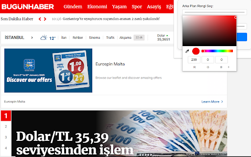 Bugün Haber from Chrome web store to be run with OffiDocs Chromium online Bugün Haber from Chrome web store to be run with OffiDocs Chromium online