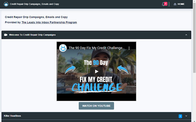 Build Credit Repair Email Campaigns in 24 Hrs from Chrome web store to be run with OffiDocs Chromium online Build Credit Repair Email Campaigns in 24 Hrs from Chrome web store to be run with OffiDocs Chromium online