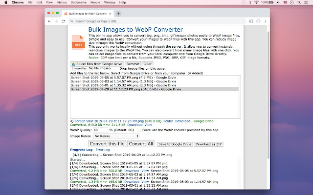 Bulk Images to WebP Converter from Chrome web store to be run with OffiDocs Chromium online Bulk Images to WebP Converter from Chrome web store to be run with OffiDocs Chromium online