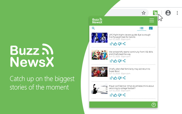 Buzz News X from Chrome web store to be run with OffiDocs Chromium online Buzz News X from Chrome web store to be run with OffiDocs Chromium online