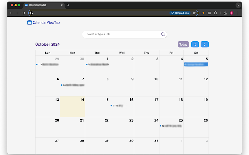 Calendar View Tab from Chrome web store to be run with OffiDocs Chromium online Calendar View Tab from Chrome web store to be run with OffiDocs Chromium online