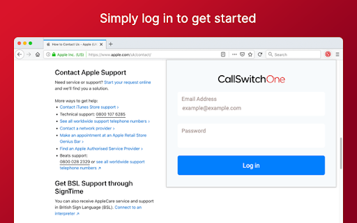 CallSwitch One Click to Dial from Chrome web store to be run with OffiDocs Chromium online CallSwitch One Click to Dial from Chrome web store to be run with OffiDocs Chromium online