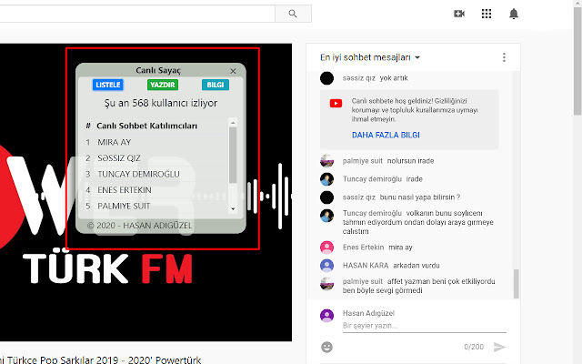 Canlı Sayaç from Chrome web store to be run with OffiDocs Chromium online Canlı Sayaç from Chrome web store to be run with OffiDocs Chromium online