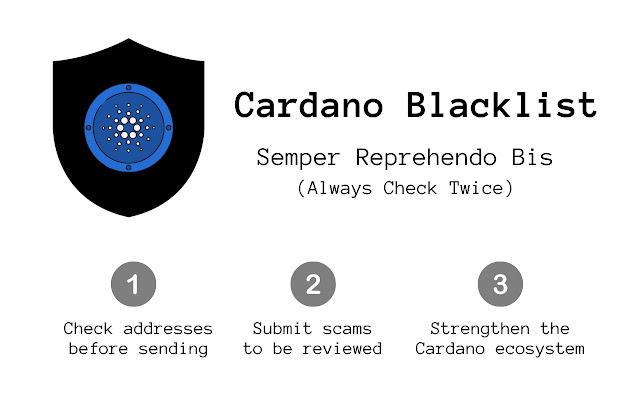 Cardano Blacklist Extension from Chrome web store to be run with OffiDocs Chromium online Cardano Blacklist Extension from Chrome web store to be run with OffiDocs Chromium online