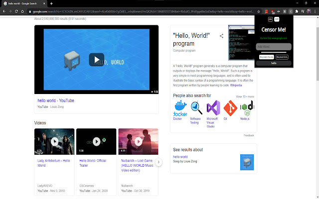 Censor Me from Chrome web store to be run with OffiDocs Chromium online Censor Me from Chrome web store to be run with OffiDocs Chromium online