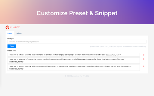 ChatFox OpenAI ChatGPT for IG TW LI from Chrome web store to be run with OffiDocs Chromium online ChatFox OpenAI ChatGPT for IG TW LI from Chrome web store to be run with OffiDocs Chromium online