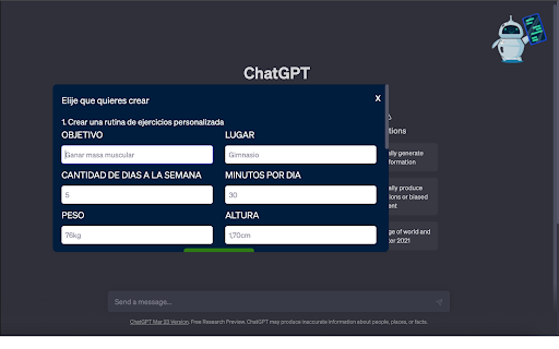 ChatGPT Prompt Generator from Chrome web store to be run with OffiDocs Chromium online ChatGPT Prompt Generator from Chrome web store to be run with OffiDocs Chromium online