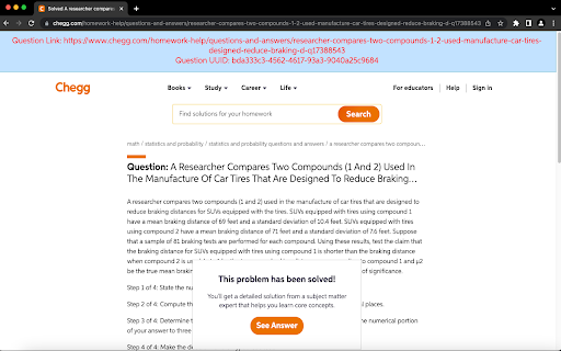 Chegg Link Finder from Chrome web store to be run with OffiDocs Chromium online Chegg Link Finder from Chrome web store to be run with OffiDocs Chromium online