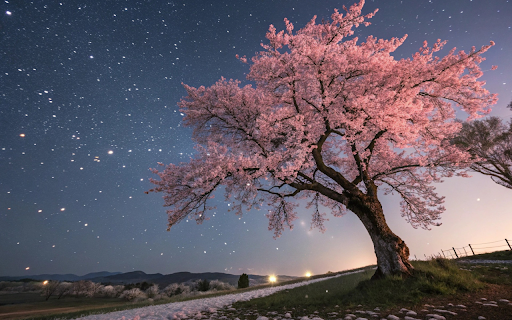 Cherry Blossoms and the Starry Sky from Chrome web store to be run with OffiDocs Chromium online Cherry Blossoms and the Starry Sky from Chrome web store to be run with OffiDocs Chromium online