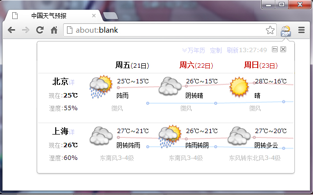 China Weather Forecast(APP) from Chrome web store to be run with OffiDocs Chromium online China Weather Forecast(APP) from Chrome web store to be run with OffiDocs Chromium online