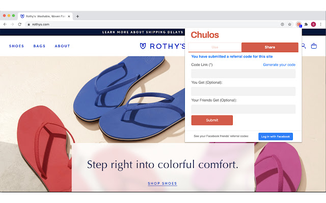 Chulos Referral Code Sharing from Chrome web store to be run with OffiDocs Chromium online Chulos Referral Code Sharing from Chrome web store to be run with OffiDocs Chromium online