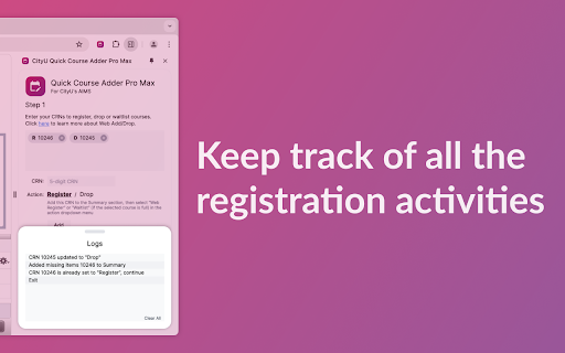 CityU Quick Course Adder Pro Max from Chrome web store to be run with OffiDocs Chromium online CityU Quick Course Adder Pro Max from Chrome web store to be run with OffiDocs Chromium online