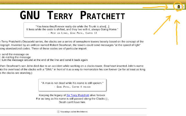 Clacks Overhead GNU Terry Pratchett from Chrome web store to be run with OffiDocs Chromium online Clacks Overhead GNU Terry Pratchett from Chrome web store to be run with OffiDocs Chromium online