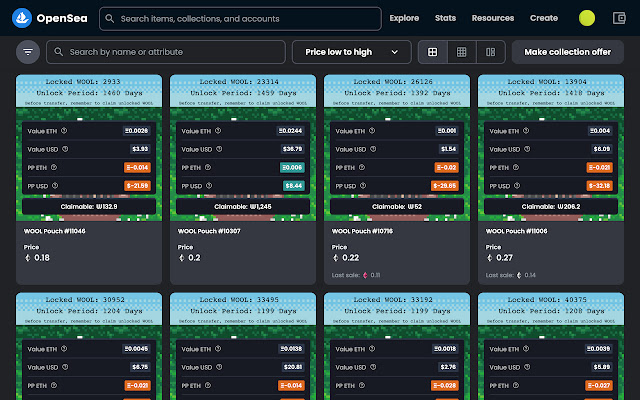 Claimable WOOL Explorer from Chrome web store to be run with OffiDocs Chromium online Claimable WOOL Explorer from Chrome web store to be run with OffiDocs Chromium online