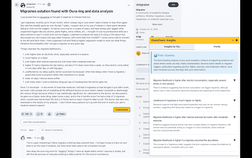 ClaimCheck from Chrome web store to be run with OffiDocs Chromium online ClaimCheck from Chrome web store to be run with OffiDocs Chromium online