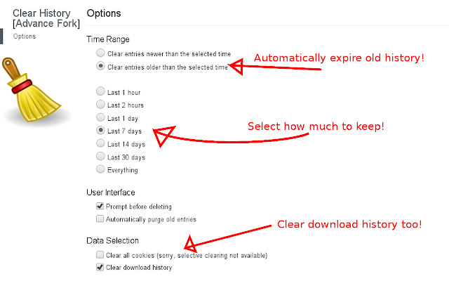 Clear History from Chrome web store to be run with OffiDocs Chromium online Clear History from Chrome web store to be run with OffiDocs Chromium online