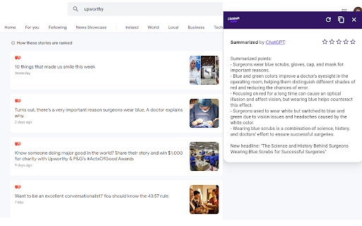 Clickbait Killer Link Summarizer from Chrome web store to be run with OffiDocs Chromium online Clickbait Killer Link Summarizer from Chrome web store to be run with OffiDocs Chromium online