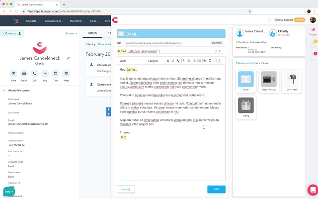 Cliently for HubSpot (staging) from Chrome web store to be run with OffiDocs Chromium online Cliently for HubSpot (staging) from Chrome web store to be run with OffiDocs Chromium online