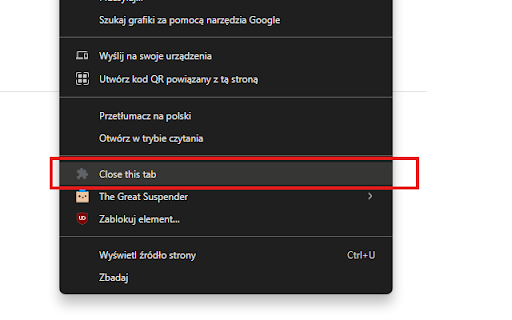 Close Tab Extension from Chrome web store to be run with OffiDocs Chromium online Close Tab Extension from Chrome web store to be run with OffiDocs Chromium online