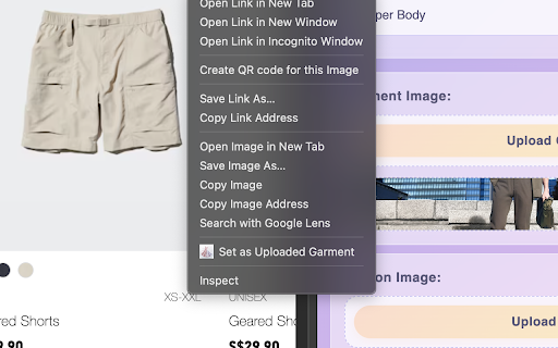ClothMeUp: Virtual Try On from Chrome web store to be run with OffiDocs Chromium online ClothMeUp: Virtual Try On from Chrome web store to be run with OffiDocs Chromium online