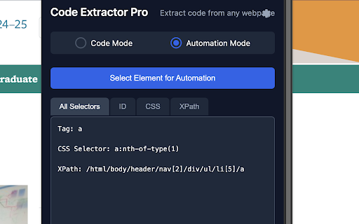 Code Extractor Pro from Chrome web store to be run with OffiDocs Chromium online Code Extractor Pro from Chrome web store to be run with OffiDocs Chromium online