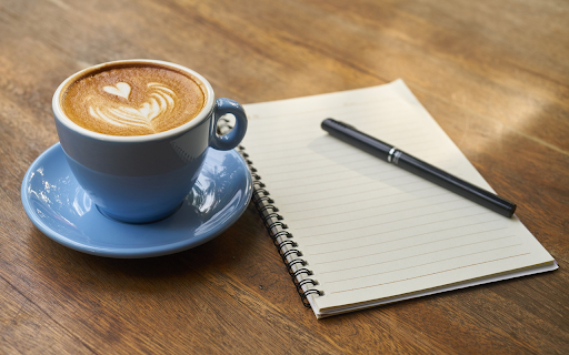Coffee cup and notebook from Chrome web store to be run with OffiDocs Chromium online Coffee cup and notebook from Chrome web store to be run with OffiDocs Chromium online