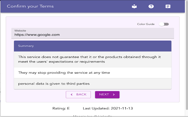 Confirm your Terms from Chrome web store to be run with OffiDocs Chromium online Confirm your Terms from Chrome web store to be run with OffiDocs Chromium online