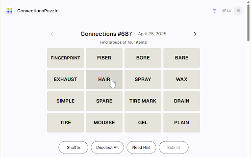 Connections Puzzle Pro from Chrome web store to be run with OffiDocs Chromium online Connections Puzzle Pro from Chrome web store to be run with OffiDocs Chromium online