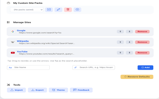 Contextual Multi Site Search from Chrome web store to be run with OffiDocs Chromium online Contextual Multi Site Search from Chrome web store to be run with OffiDocs Chromium online