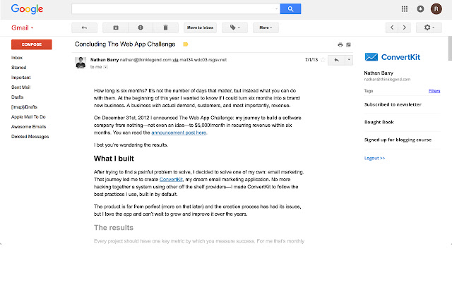 ConvertKit Gmail Extension from Chrome web store to be run with OffiDocs Chromium online ConvertKit Gmail Extension from Chrome web store to be run with OffiDocs Chromium online