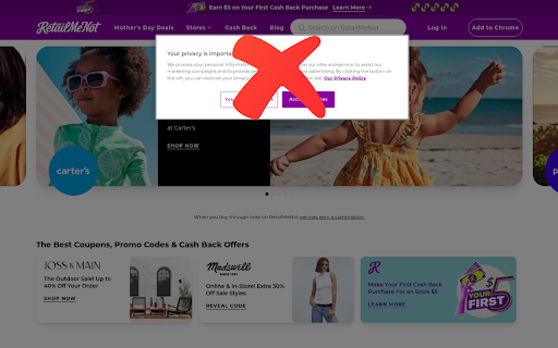 Cookie warning blocker from Chrome web store to be run with OffiDocs Chromium online Cookie warning blocker from Chrome web store to be run with OffiDocs Chromium online