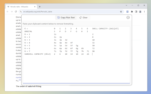 Copy Paste as Text Neatly formatted from Chrome web store to be run with OffiDocs Chromium online Copy Paste as Text Neatly formatted from Chrome web store to be run with OffiDocs Chromium online