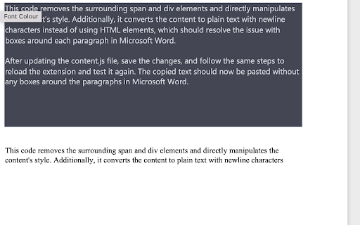 Copy Text Formatter from Chrome web store to be run with OffiDocs Chromium online Copy Text Formatter from Chrome web store to be run with OffiDocs Chromium online