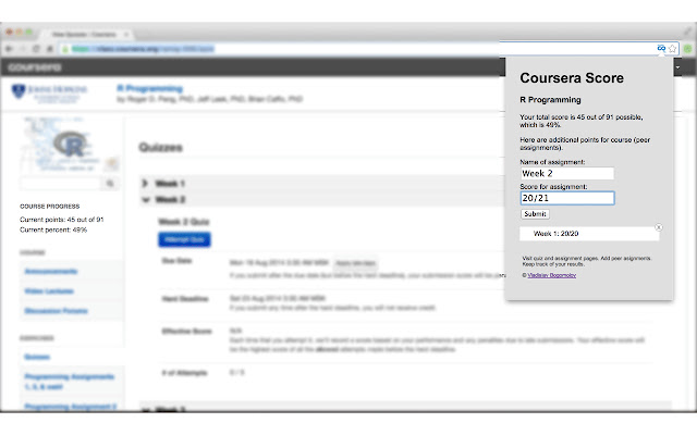 Coursera score from Chrome web store to be run with OffiDocs Chromium online Coursera score from Chrome web store to be run with OffiDocs Chromium online