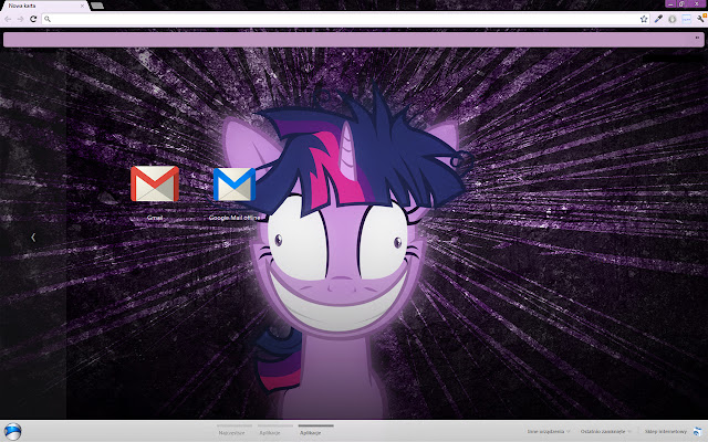 Crazy Twilight Sparkle Theme from Chrome web store to be run with OffiDocs Chromium online Crazy Twilight Sparkle Theme from Chrome web store to be run with OffiDocs Chromium online