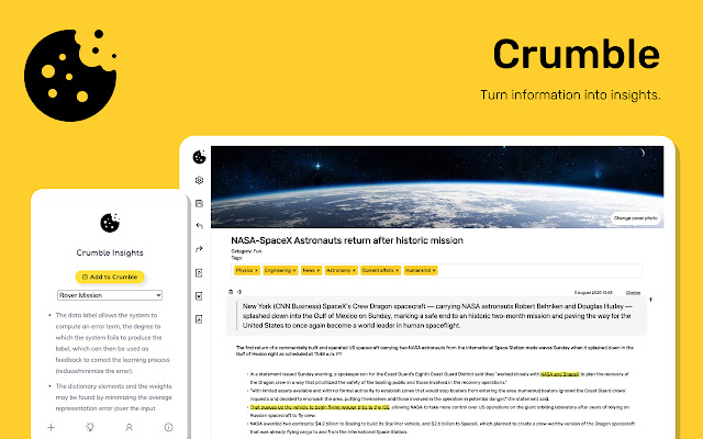 Crumble Clipper from Chrome web store to be run with OffiDocs Chromium online Crumble Clipper from Chrome web store to be run with OffiDocs Chromium online