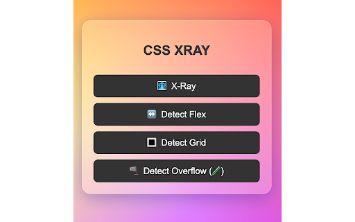 CSS XRAY from Chrome web store to be run with OffiDocs Chromium online CSS XRAY from Chrome web store to be run with OffiDocs Chromium online