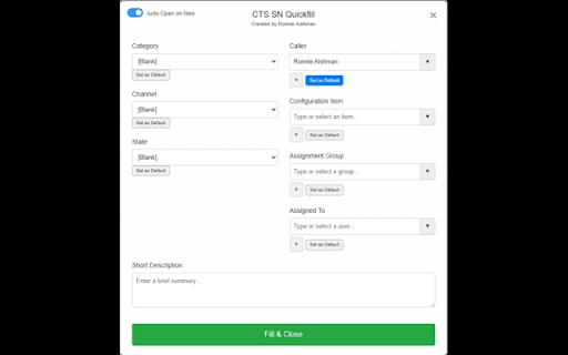 CTS SN Quickfill from Chrome web store to be run with OffiDocs Chromium online CTS SN Quickfill from Chrome web store to be run with OffiDocs Chromium online