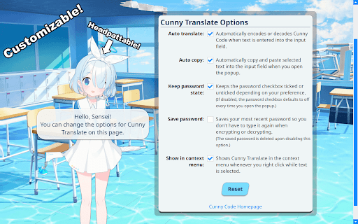 Cunny Translate from Chrome web store to be run with OffiDocs Chromium online Cunny Translate from Chrome web store to be run with OffiDocs Chromium online