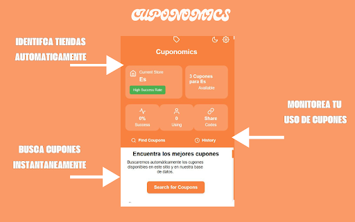 Cuponomics from Chrome web store to be run with OffiDocs Chromium online Cuponomics from Chrome web store to be run with OffiDocs Chromium online