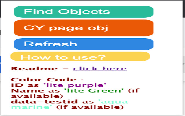 Cypress Object Finder from Chrome web store to be run with OffiDocs Chromium online Cypress Object Finder from Chrome web store to be run with OffiDocs Chromium online