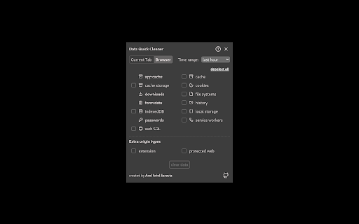 Data quick cleaner from Chrome web store to be run with OffiDocs Chromium online Data quick cleaner from Chrome web store to be run with OffiDocs Chromium online