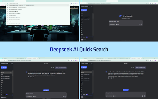 Deepseek AI Quick Search from Chrome web store to be run with OffiDocs Chromium online Deepseek AI Quick Search from Chrome web store to be run with OffiDocs Chromium online