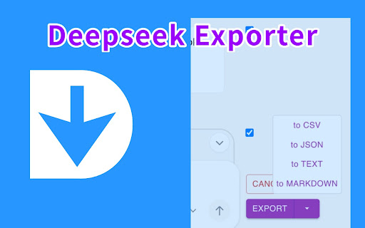 DeepSeek Exporter Extract chat convos easily from Chrome web store to be run with OffiDocs Chromium online DeepSeek Exporter Extract chat convos easily from Chrome web store to be run with OffiDocs Chromium online