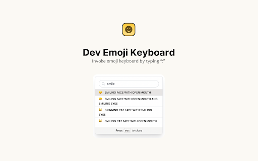 Dev Emoji Keyboard from Chrome web store to be run with OffiDocs Chromium online Dev Emoji Keyboard from Chrome web store to be run with OffiDocs Chromium online