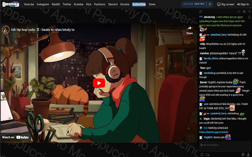 DGG Bigscreen Revived from Chrome web store to be run with OffiDocs Chromium online DGG Bigscreen Revived from Chrome web store to be run with OffiDocs Chromium online